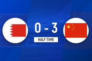 半场-U16国足3-0巴林U16 帅惟浩双响万项造点+点射邝兆镭造红牌