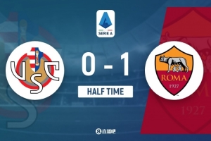 半场-克雷莫内塞0-1罗马 科内助攻苏莱破门佩莱格里尼进球被吹